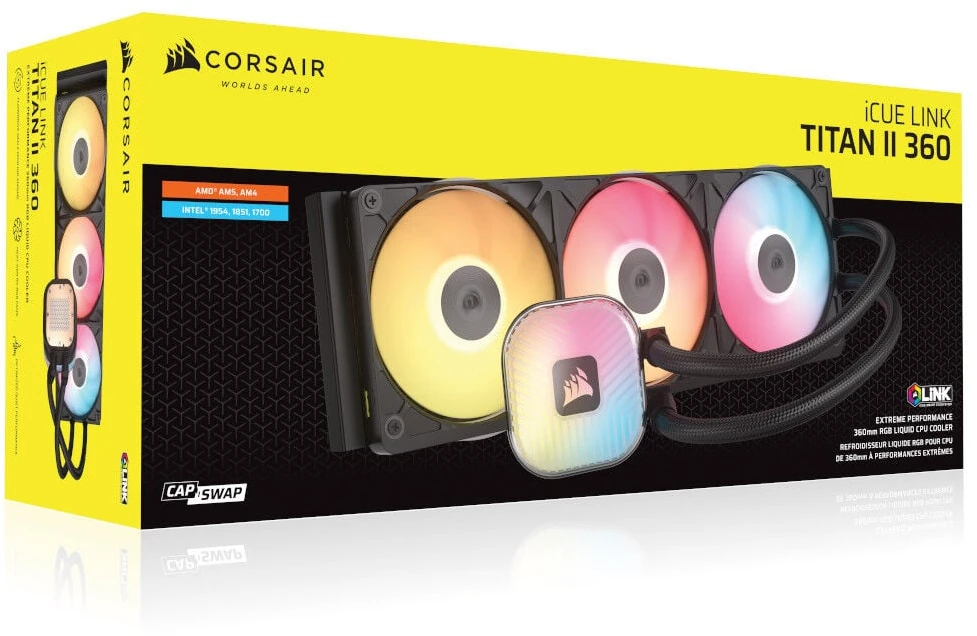 Corsair Aušinimo sistema iCUE LINK TITAN II 360RX RGB 360mm