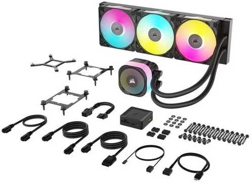 Corsair iCUE LINK TITAN RX RGB Procesorius Viskas viename skysčių aušintuvas 12 cm Juodas 1 vnt.