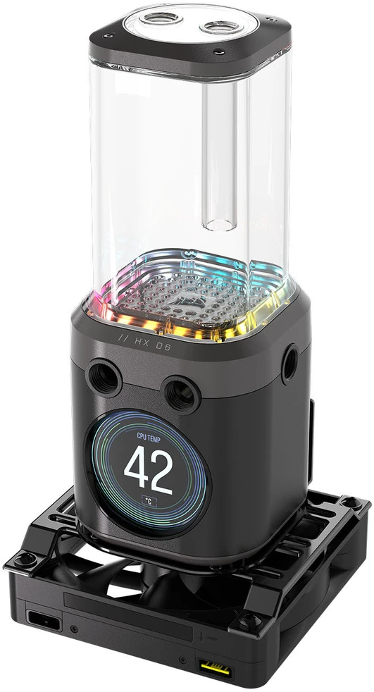 Corsair iCUE Link XD6 RGB Elite LCD Pump Reservoir Combo – juodas