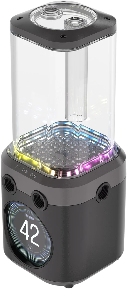 Corsair iCUE Link XD6 RGB Elite LCD Pump Reservoir Combo – juodas