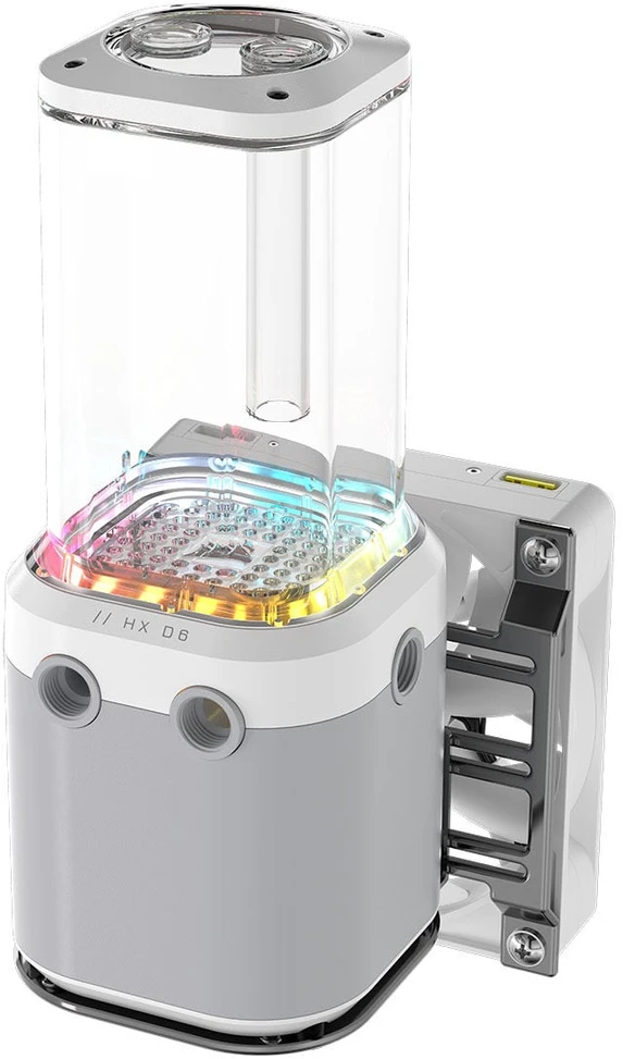 „Corsair iCUE Link XD6 RGB Elite Pump Reservoir Combo“ – baltas