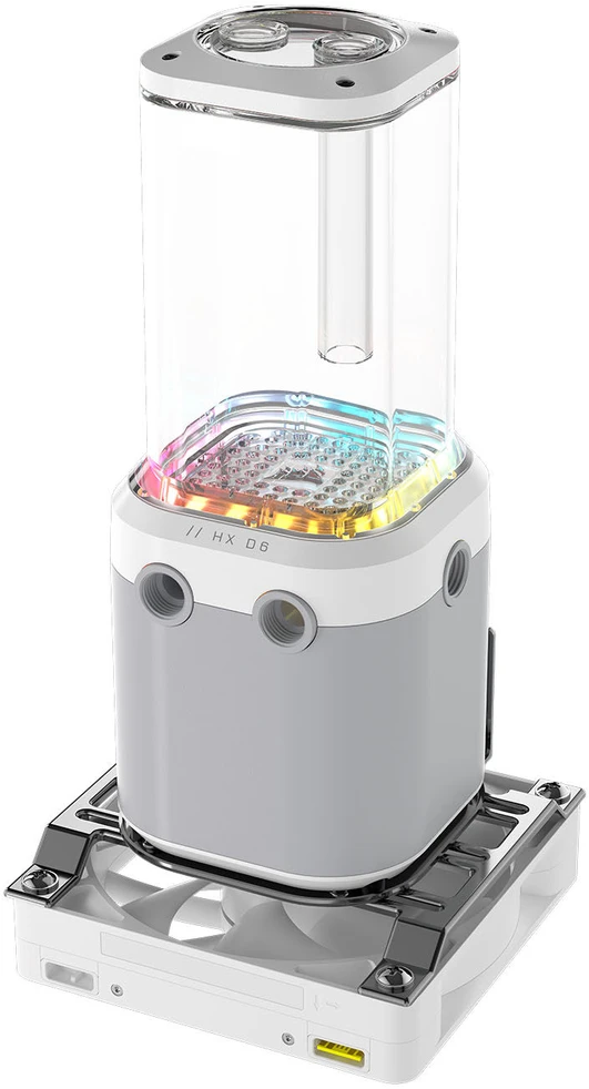 „Corsair iCUE Link XD6 RGB Elite Pump Reservoir Combo“ – baltas