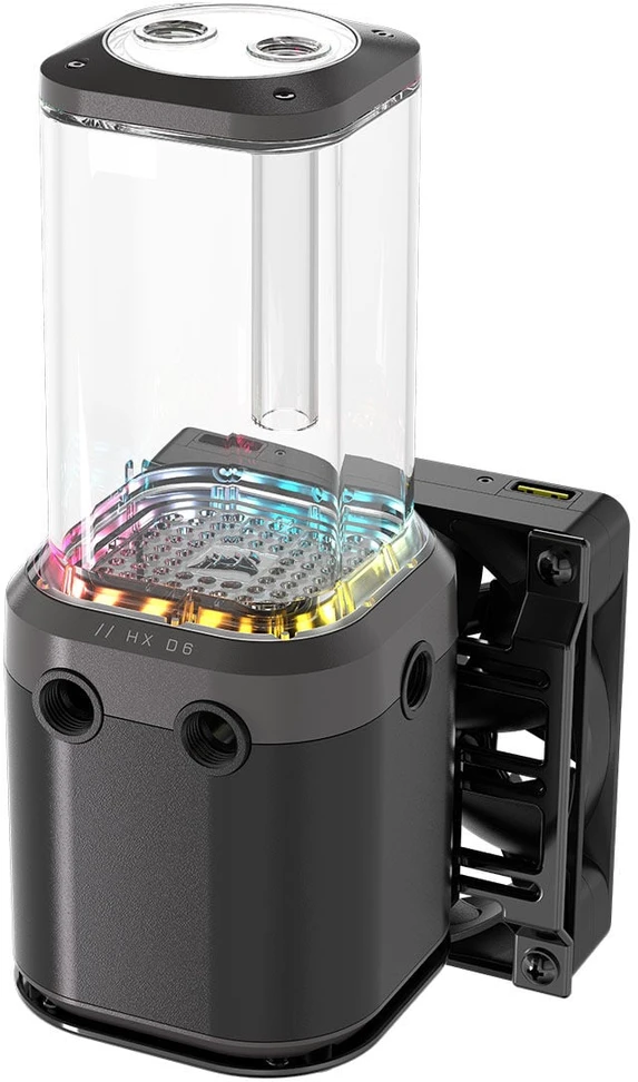 „Corsair iCUE Link XD6 RGB Elite Pump Reservoir Combo“ – juodas