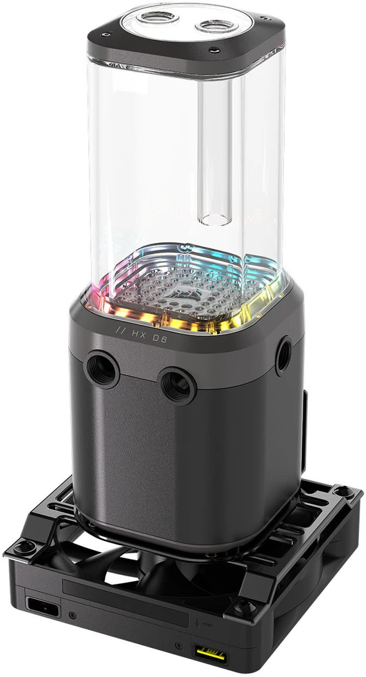 „Corsair iCUE Link XD6 RGB Elite Pump Reservoir Combo“ – juodas