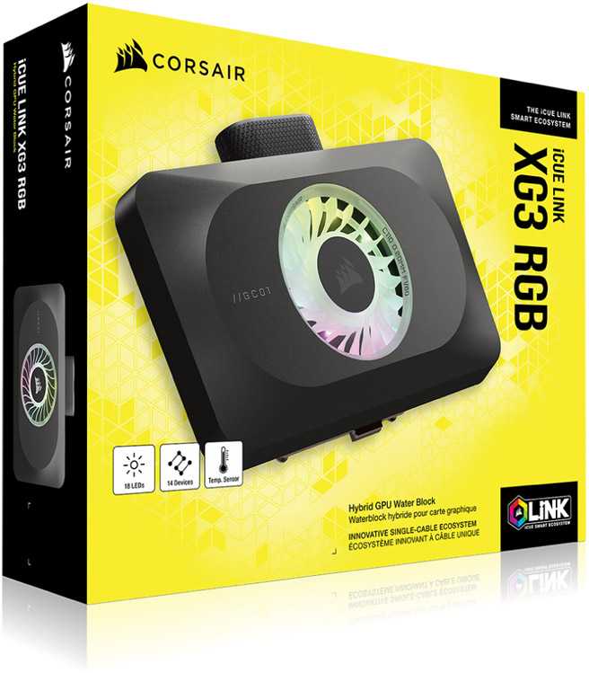 Triton Corsair iCUE LINK XG3 RGB 4080 / 4090 vandens blokas - akrilas + nikelis