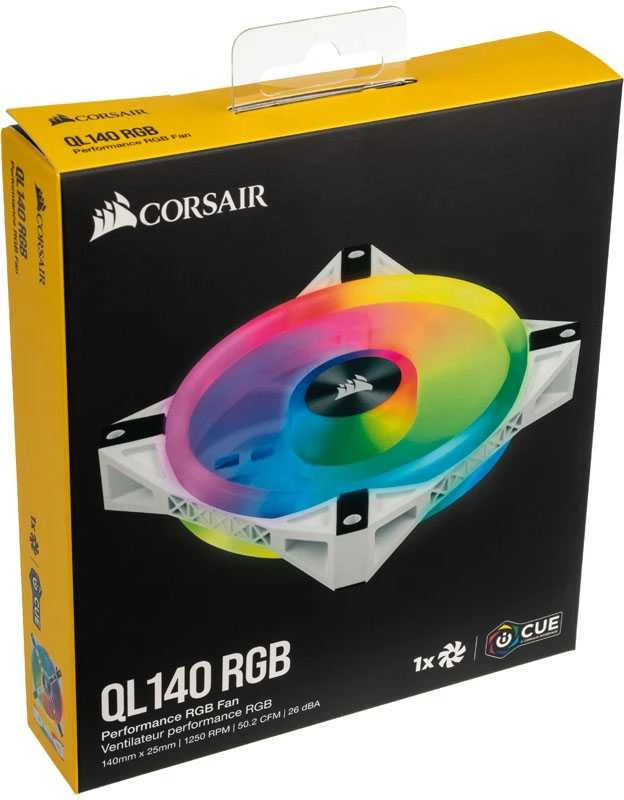 Aušint. CORSAIR 140*140*25 QL140 RGB LED