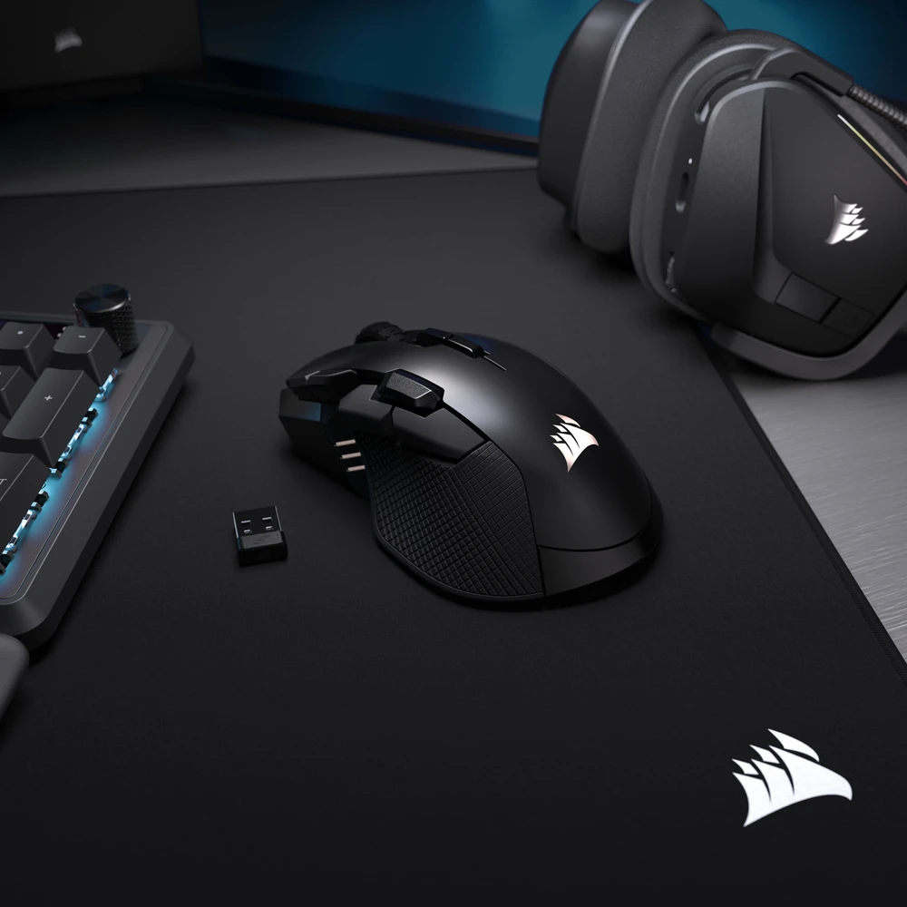 Corsair IRONCLAW SE | Pelė žaidimams | Belaidė/su laidu | 2.4GHz, Bluetooth, USB-C | Juoda