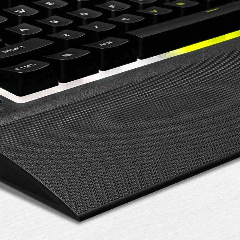 Žaidimų klaviatūra Corsair K55 RGB Pro su 5 zonų RGB pašvietimu, DE išdėstymas