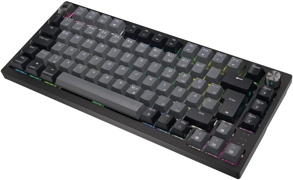 Corsair K65 Plus Wireless TKL Klaviatūra žaidimams, TKL (75%), Corsair MLX Fusion juodas, ISO (DE)