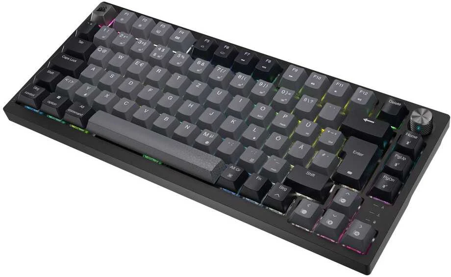 Corsair K65 Plus Wireless TKL Klaviatūra žaidimams, TKL (75%), Corsair MLX Fusion juodas, ISO (DE)