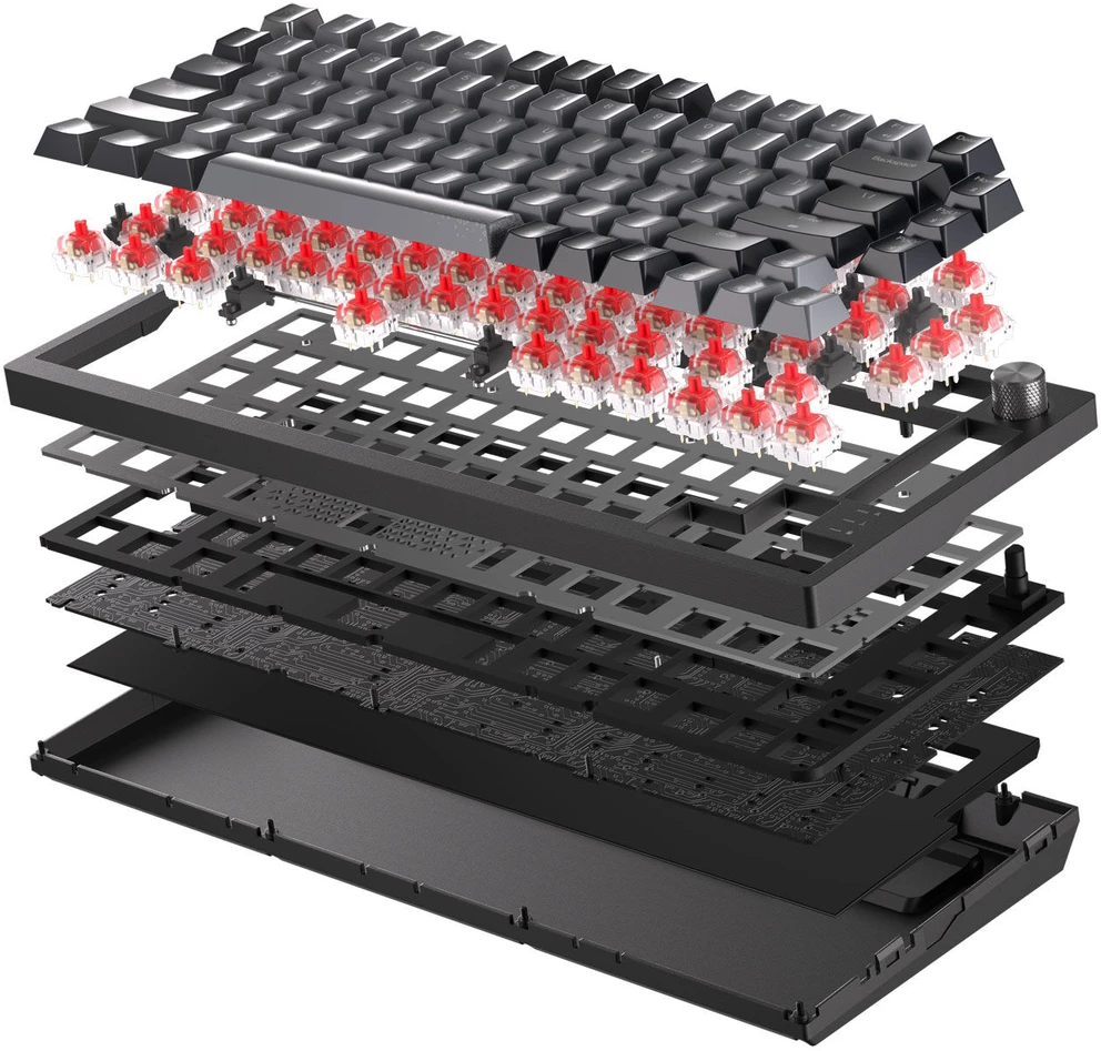 Corsair K65 Plus Wireless TKL Klaviatūra žaidimams, TKL (75%), Corsair MLX Fusion juodas, ISO (DE)