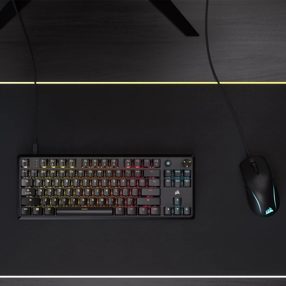 Klaviatūra CORSAIR Tas K70 Core TKL USB RGB LED Juodas
