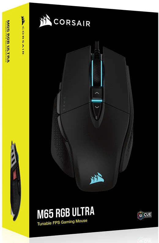 Corsair | Tunable FPS Pelė žaidimams | M65 RGB ULTRA | Pelė žaidimams | Optinė | su laidu | Juodas | Yes