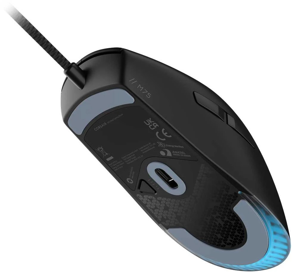 CORSAIR M75 Pelė žaidimams Optinė Juodas