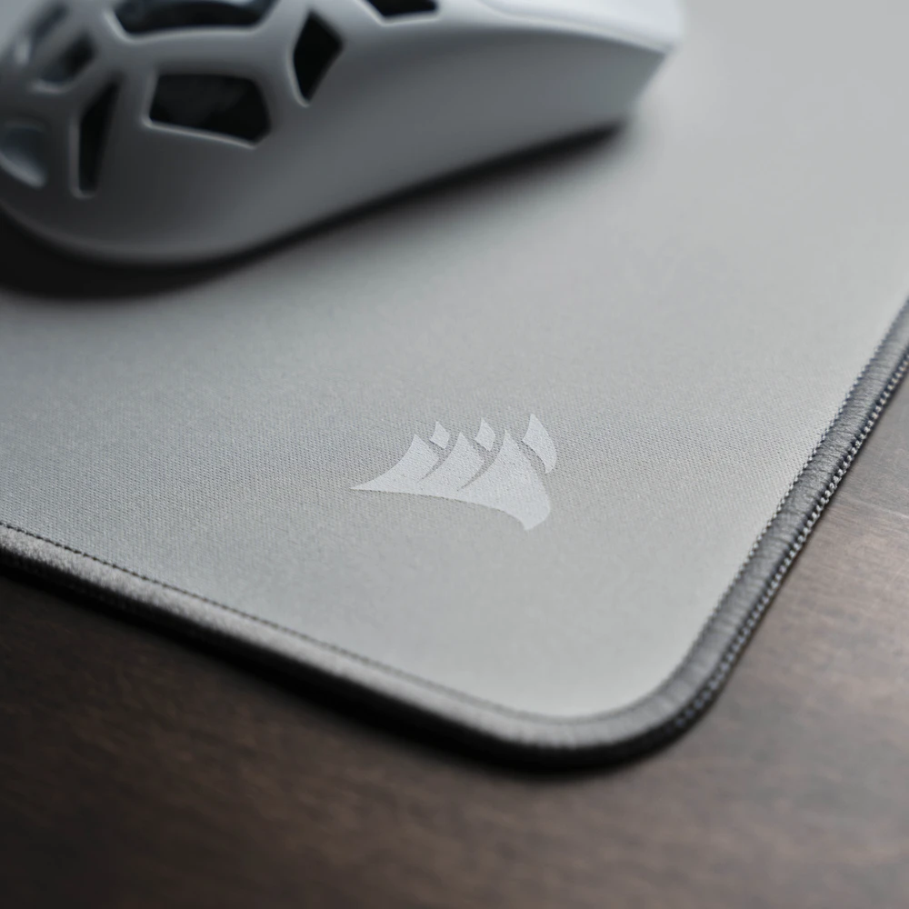 CORSAIR MM Pelės kilimėlis žaidimams, Fabric Surface, Anti-Fray Edges – Pilkas, XXL