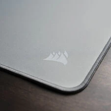 CORSAIR MM Pelės kilimėlis žaidimams, Stoffoberfläche, Anti-Fray-Kanten – grau, M