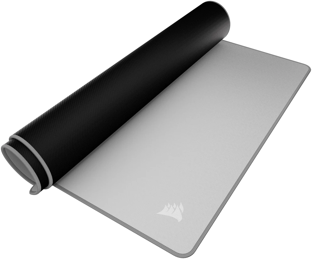 CORSAIR MM Pelės kilimėlis žaidimams, Fabric Surface, Anti-Fray Edges – Pilkas, XXL