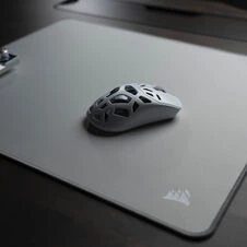 CORSAIR MM Pelės kilimėlis žaidimams, Stoffoberfläche, Anti-Fray-Kanten – grau, L