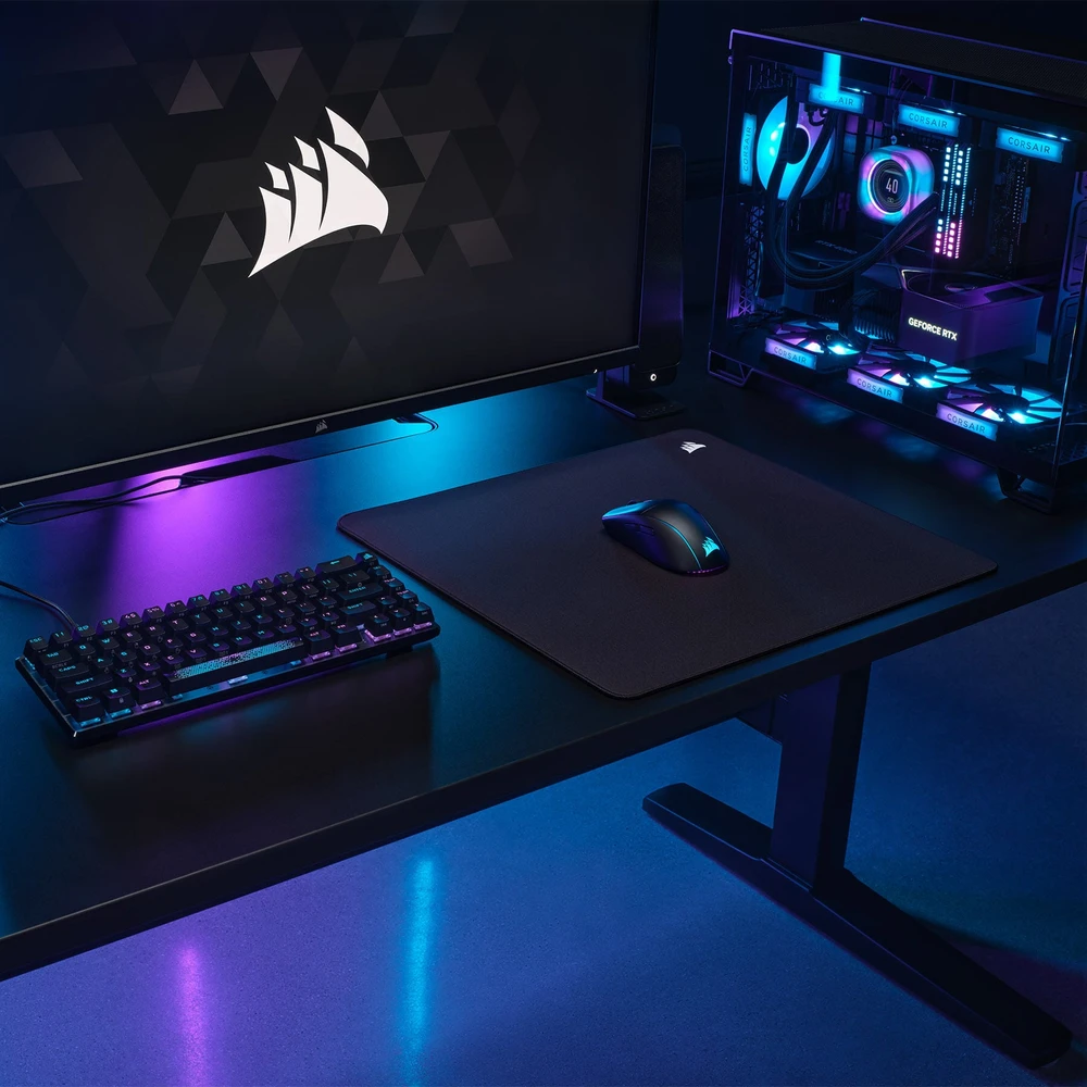 Corsair MM500 v2 Hybrid Fabric Pelės kilimėlis žaidimams, large – juodos spalvos