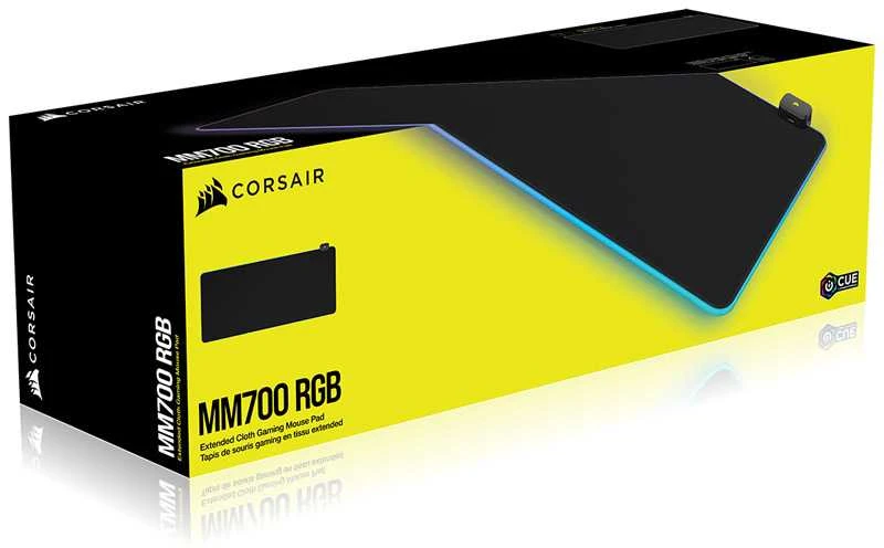 Pelės kilimėlis žaidimams Corsair MM700 RGB Extended Mouse Pad, 930mm x 400mm x 4mm