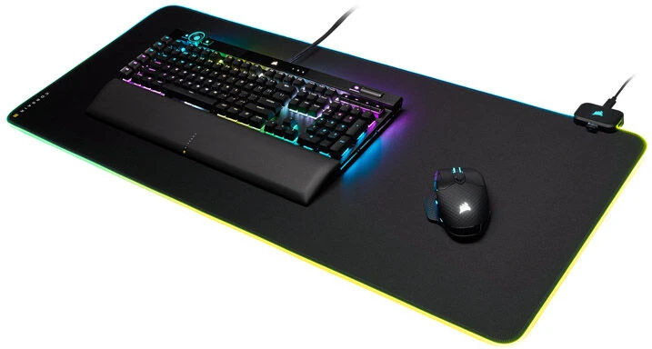 Pelės kilimėlis žaidimams Corsair MM700 RGB Extended Mouse Pad, 930mm x 400mm x 4mm