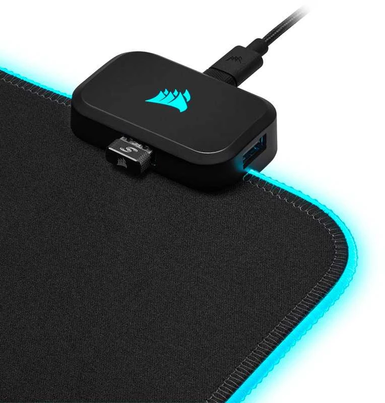 Pelės kilimėlis žaidimams Corsair MM700 RGB Extended Mouse Pad, 930mm x 400mm x 4mm
