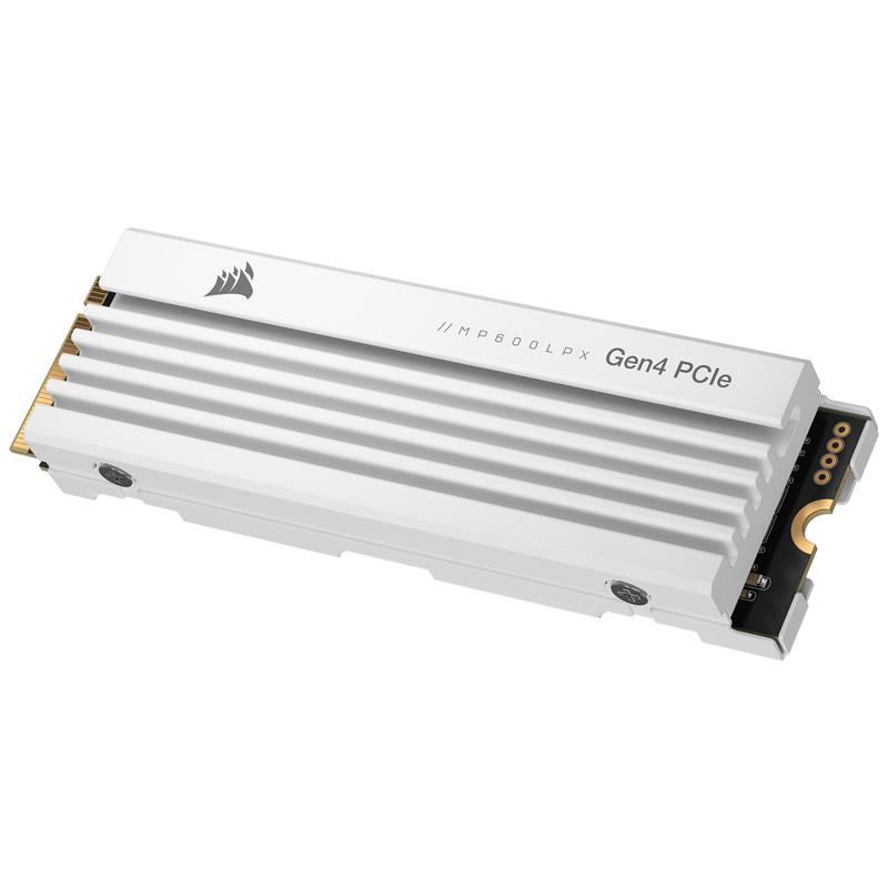 Corsair MP600 Pro LPX NVMe SSD, PCIe 4.0 M.2 Typ 2280 – 2 TB – baltas