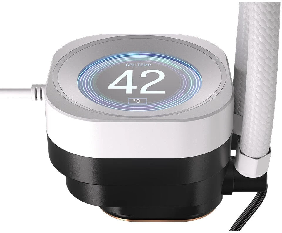Corsair Nautilus RS 360 LCD ARGB „viskas viename“ „Vanduo Cooling“ – 360 mm, baltas