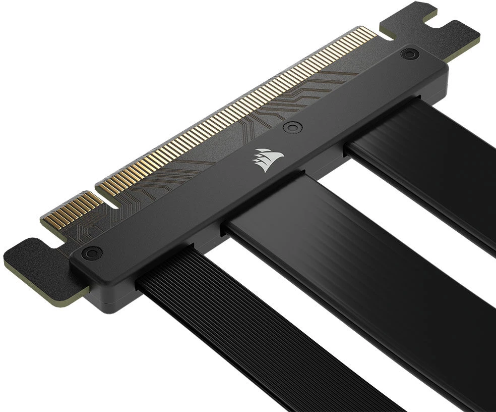 Vaizdo plokštė Corsair Premium PCIe 5 x16 Extension Cable, Juodas, 175mm