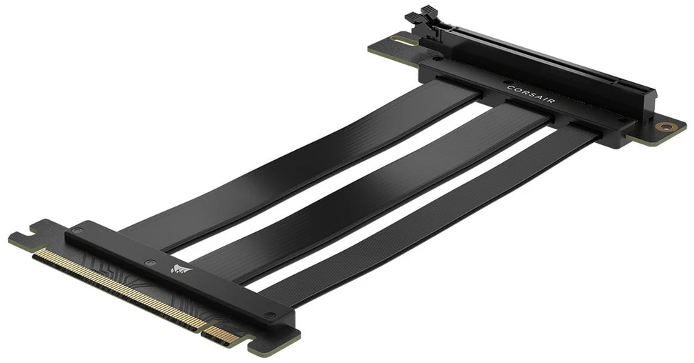 Vaizdo plokštė Corsair Premium PCIe 5 x16 Extension Cable, Juodas, 175mm