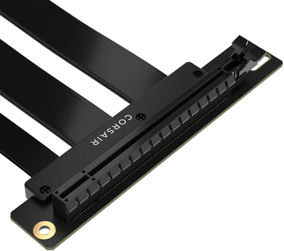 Vaizdo plokštė Corsair Premium PCIe 5 x16 Extension Cable, Juodas, 175mm