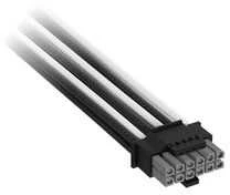 „Corsair Premium Sleeved 12V-2×6“ į 2x 6+2 kontaktų PCIe kabelis, universalus – Juodas/Baltas