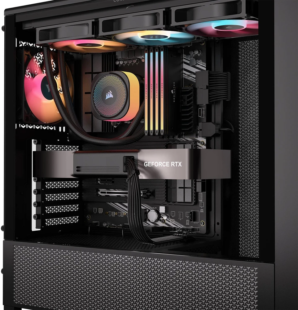 „Corsair Premium Sleeved“ 2x 8 kontaktų į 12V-2×6 kabelis, skirtas 5 tipo maitinimo šaltiniui – Juodas