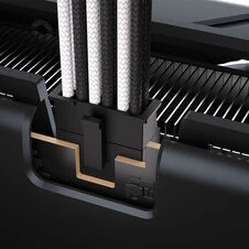 „Corsair Premium Sleeved“ 2x 8 kontaktų į 12 V 2×6 kabelis, skirtas 4 tipo maitinimo šaltiniui – Juodas/Baltas