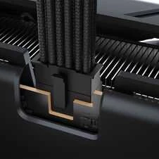 „Corsair Premium Sleeved“ 2x 8 kontaktų į 12V-2×6 kabelis, skirtas 5 tipo maitinimo šaltiniui – Juodas