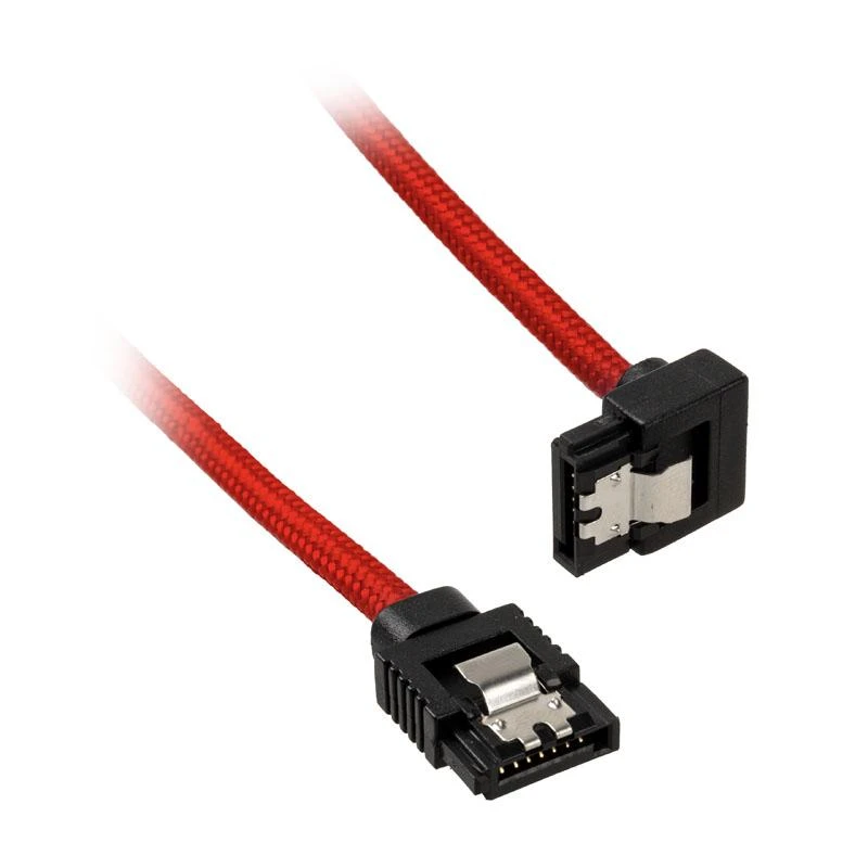 „Corsair Premium SATA“ kampinis kabelis, raudonas, 30 cm, 2 vnt. pakuotėje