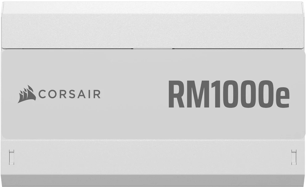 CORSAIR RMe baltos serijos 3 kartos RM1000e ThermalProtect baltas 1000 vatų ATX 3.1 PCIe 5.1 Cybenetics visiškai modulinis maitinimo blokas