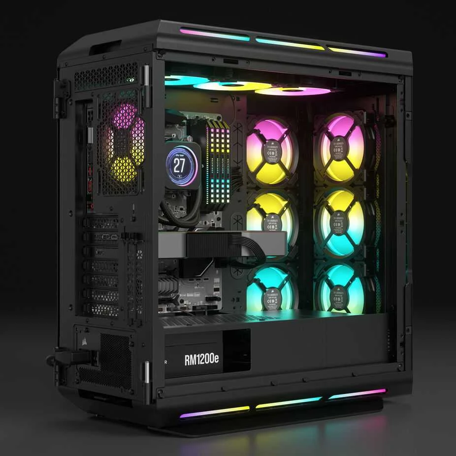 CORSAIR RMe serijos RM1200e 1200W visiškai modulinis 80PLUS Gold ATX maitinimo šaltinis