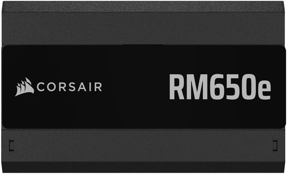 CORSAIR RMe serijos RM650e 650 vatų ATX 3.1 PCIe 5.1 Cybenetics Gold sertifikuotas pilnai modulinis maitinimo šaltinis