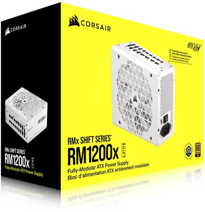 Corsair RM1200X SHIFT CP-9020276-EU Baltas