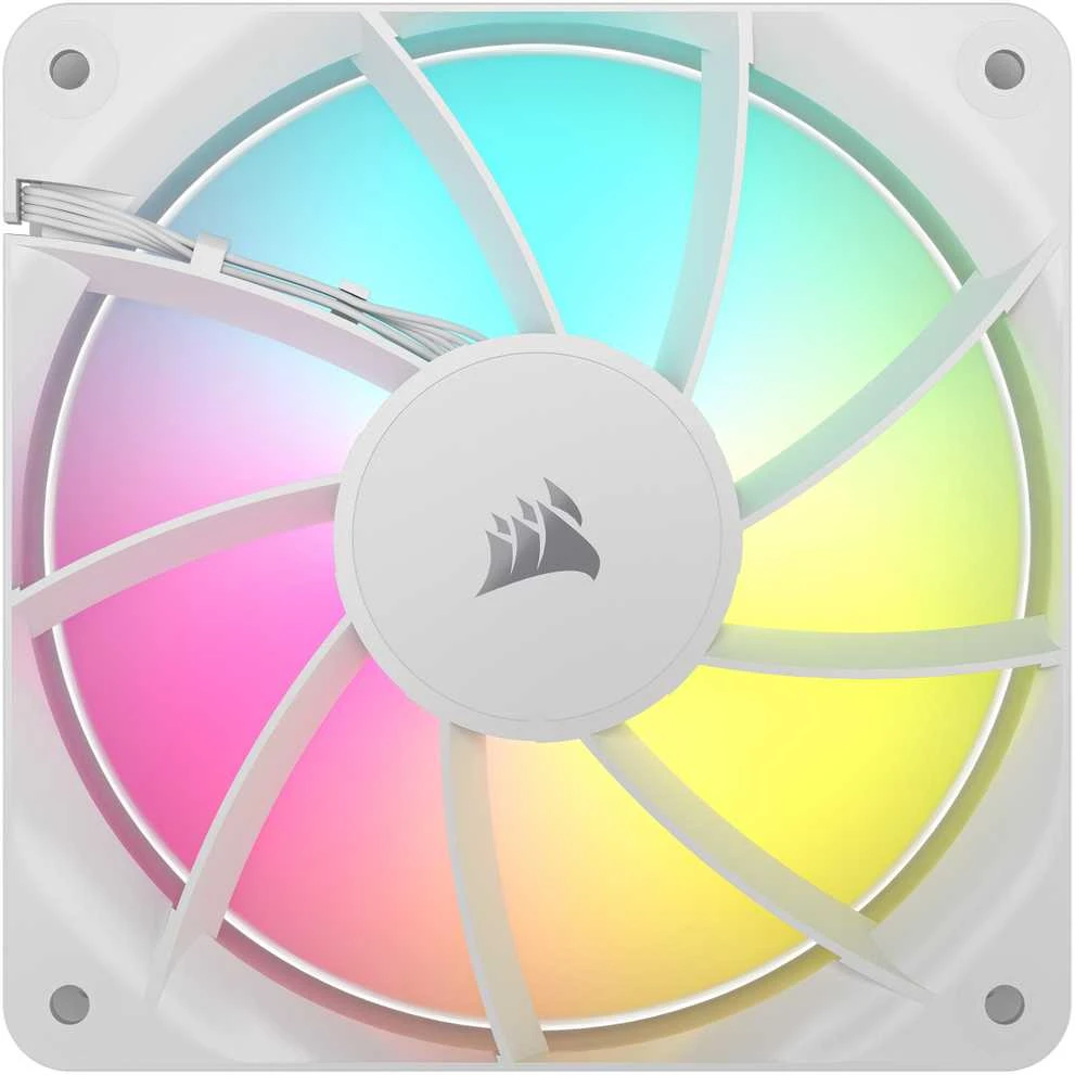 Corsair RS ARGB PWM korpuso ventiliatorius – 120 mm, baltos spalvos