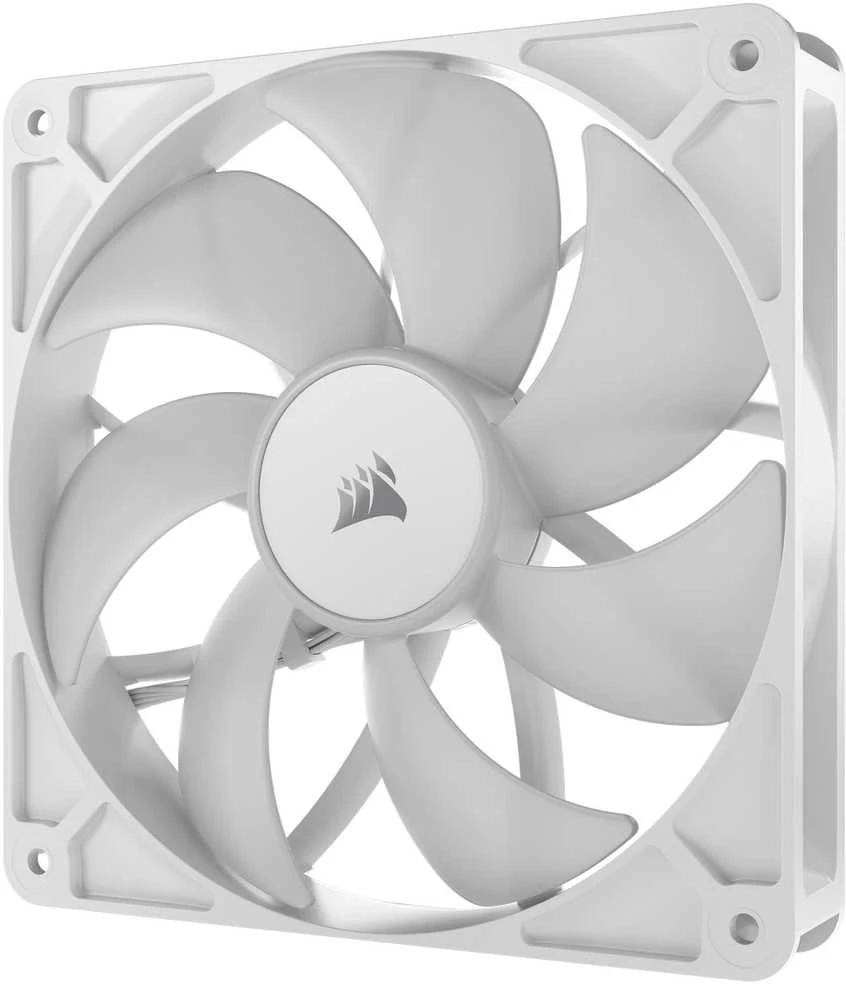„Corsair RS ARGB PWM“ ventiliatoriai – 2 vnt. pakuotėje, 140 mm, baltas