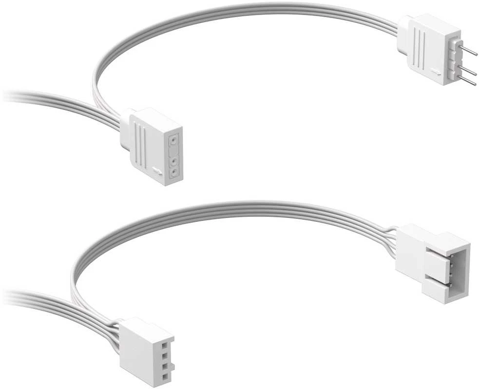 „Corsair RS ARGB PWM“ ventiliatoriai – 2 vnt. pakuotėje, 140 mm, baltas