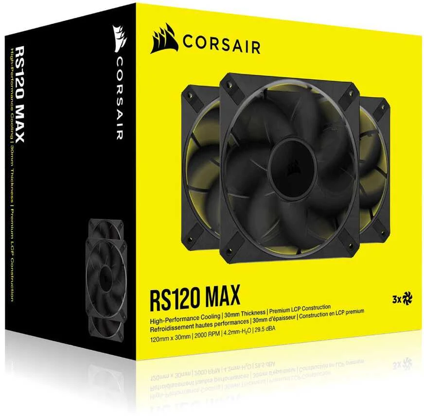 Corsair RS120 MAX 120 mm PWM trigubas juodas CO-9050171-WW