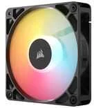 „Corsair RS“ serijos RS120-R ARGB PWM ventiliatorius, 3 vnt. pakuotėje, 120 mm, juodas