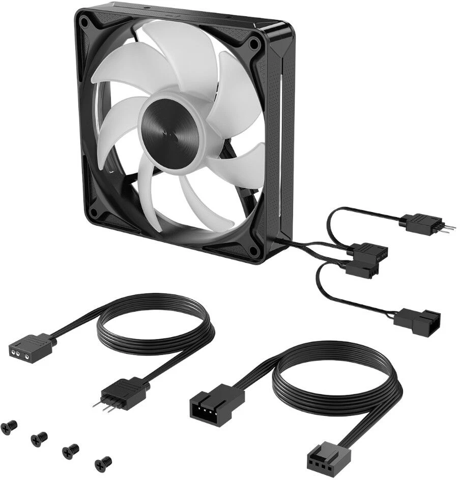 Corsair RS120 II ARGB 120mm Fan, PWM, ARGB - Juodas