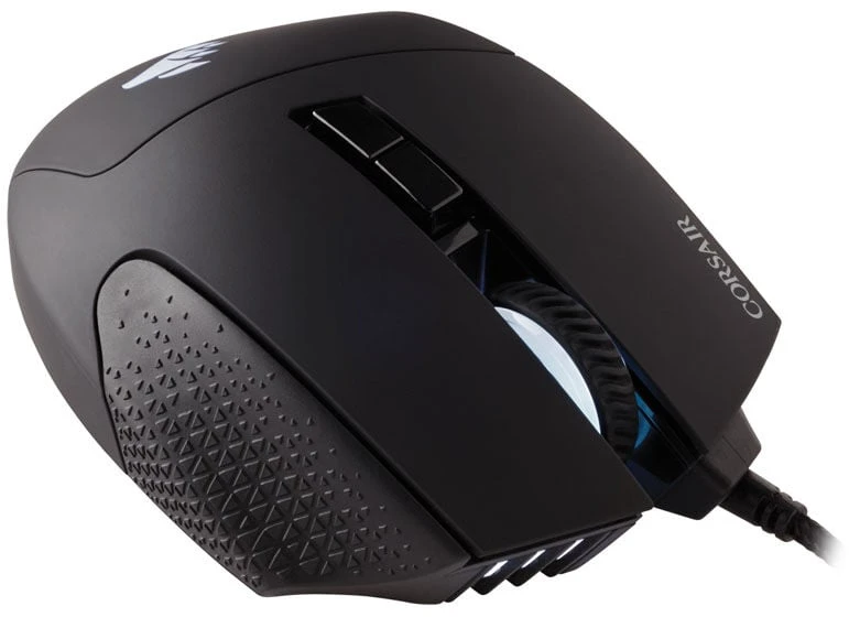 Corsair Scimitar RGB Elite Optinė MOBA/MMO žaidimų pelė, Juoda