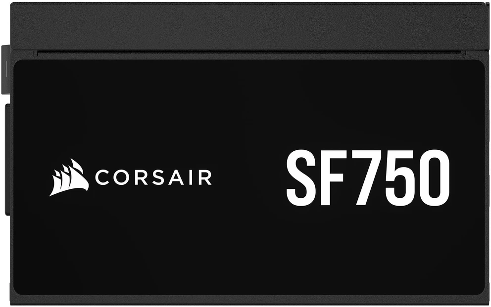 „Corsair SF Series SF750 SFX“ maitinimo šaltinis, 80 PLUS Platinum, ATX 3.1 / PCIe 5.1 × 750 vatų, juodas