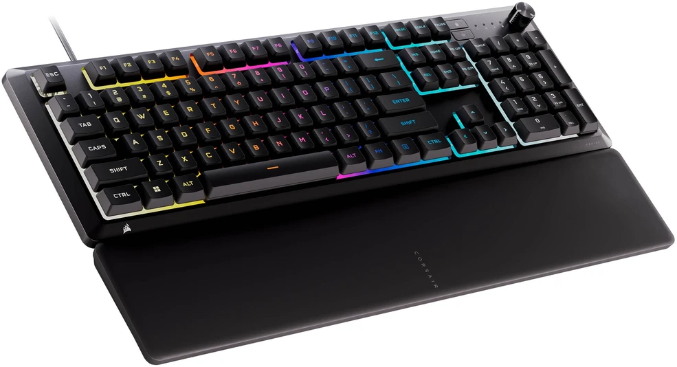 CORSAIR SKIFF 100 Klaviatūra žaidimams, 10-Zone RGB, IP53 Splash Protection - Juodas