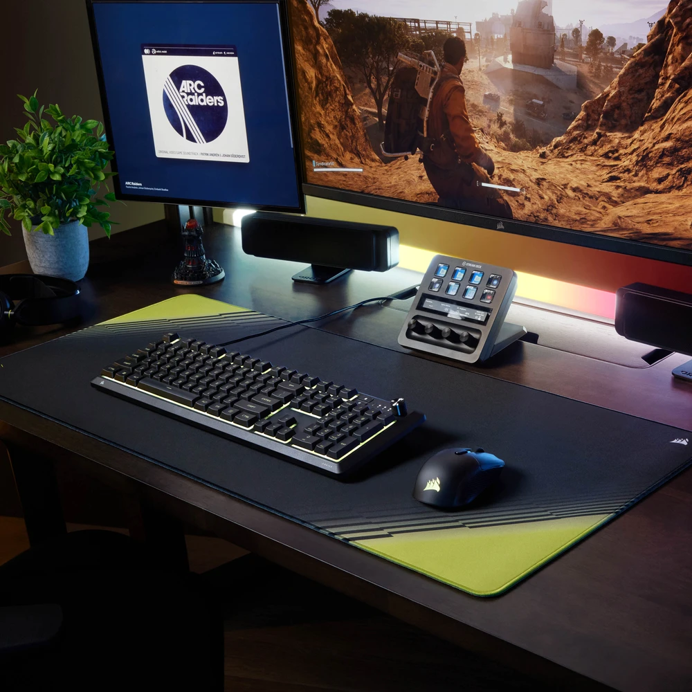CORSAIR SKIFF 100 Klaviatūra žaidimams, 10-Zone RGB, IP53 Splash Protection - Juodas